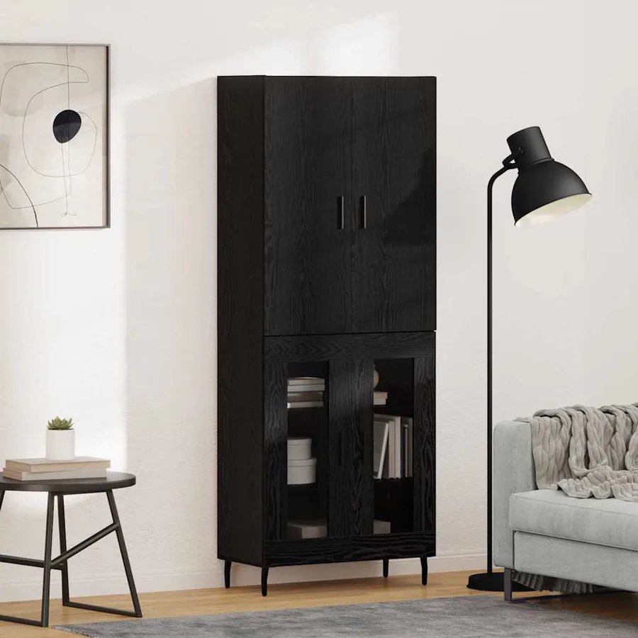 Haut Armoire 2 pcs Chêne artisanal 69,5 x 34 x 180 cm