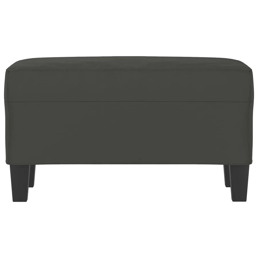 Banc Gris foncé 70x35x41 cm Tissu microfibre - 3