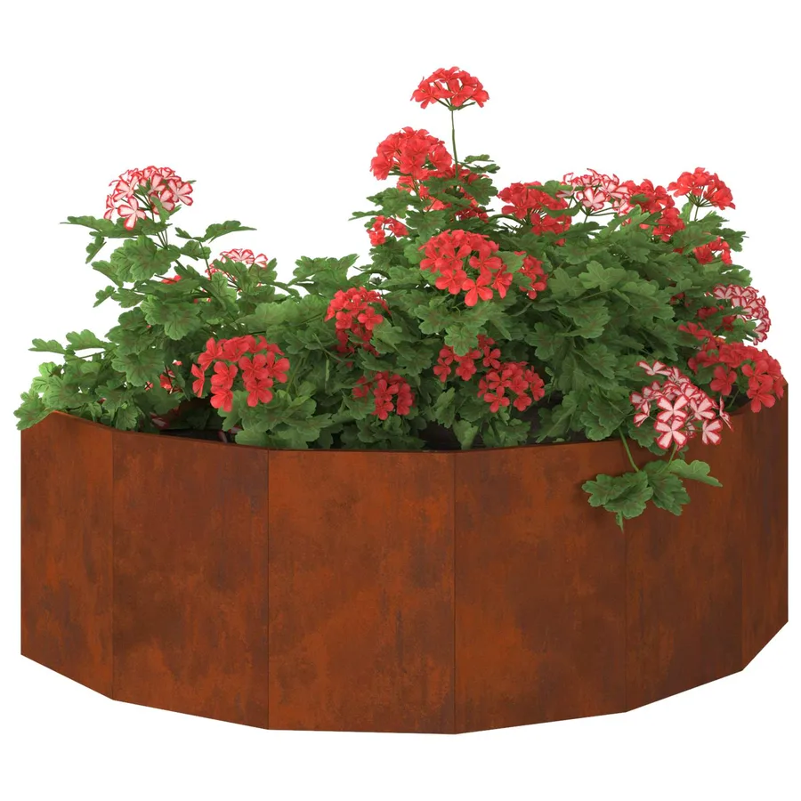 Jardinière Rouillé 120 x 60 x 35 cm Acier patiné - 3