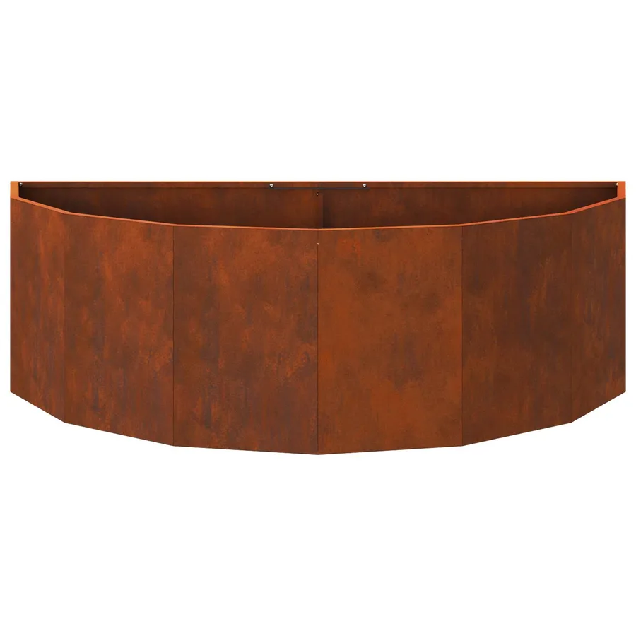 Jardinière Rouillé 120 x 60 x 35 cm Acier patiné - 6