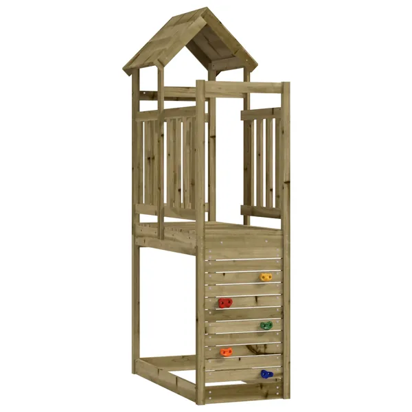 Tour de jeu Marron 53 x 110,5 x 214 cm Bois solide imprégné