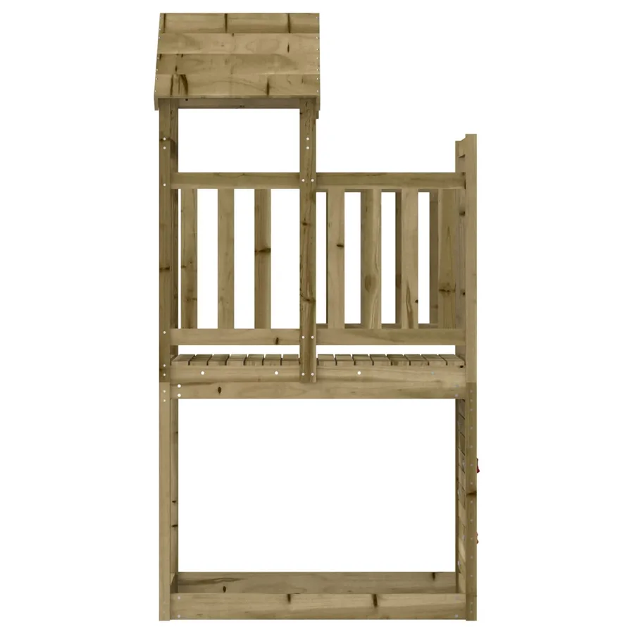 Tour de jeu Marron 53 x 110,5 x 214 cm Bois solide imprégné - 3