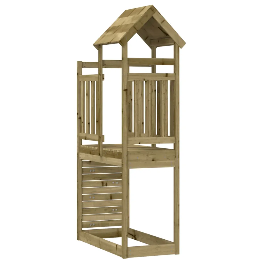 Tour de jeu Marron 53 x 110,5 x 214 cm Bois solide imprégné - 4