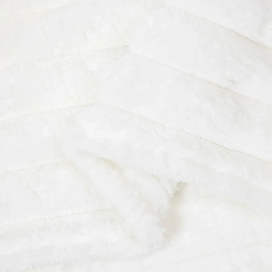 Couvertures à jeter 6 pcs Blanc 150 x 130 cm Toison - 7