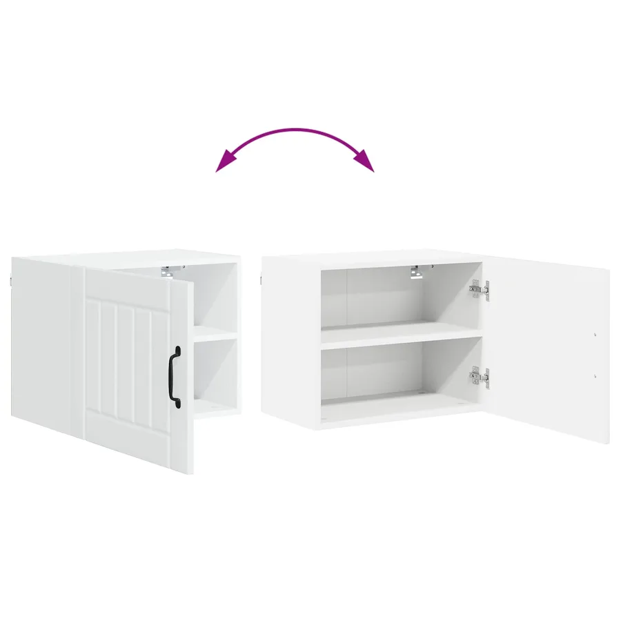 Meuble mural LUCCA 2 pcs Blanc brillant 50 x 31 x 40 cm - 12