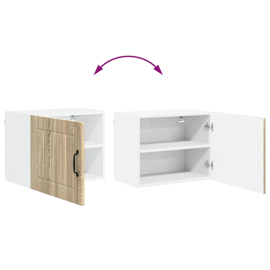 Meuble mural LUCCA 2 pcs Chêne Sonoma 50 x 31 x 40 cm - 12