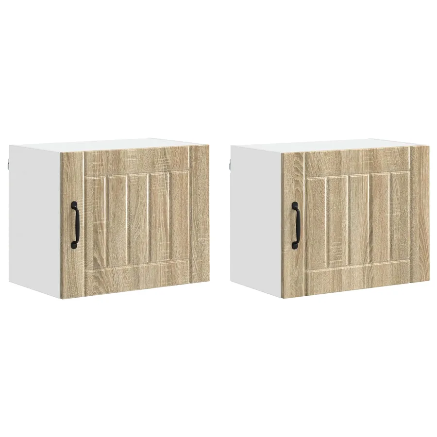 Meuble mural LUCCA 2 pcs Chêne Sonoma 50 x 31 x 40 cm - 2