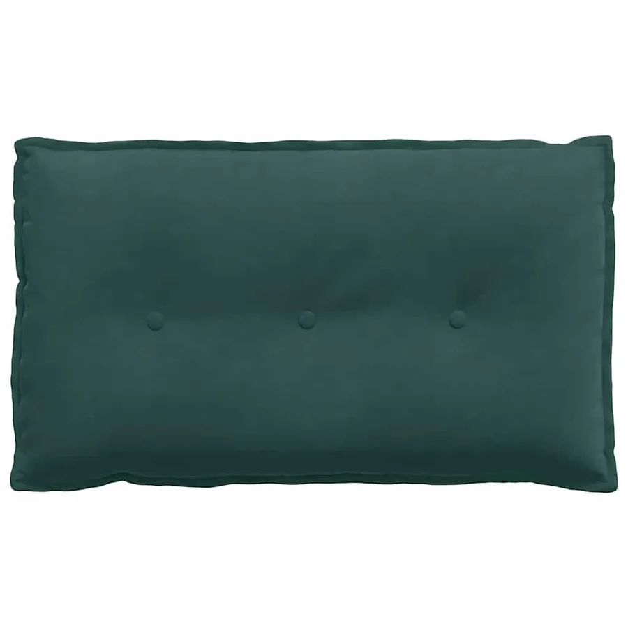 Coussin de Dos Vert foncé 80 x 50 cm Tissu en velours côtelé - 5