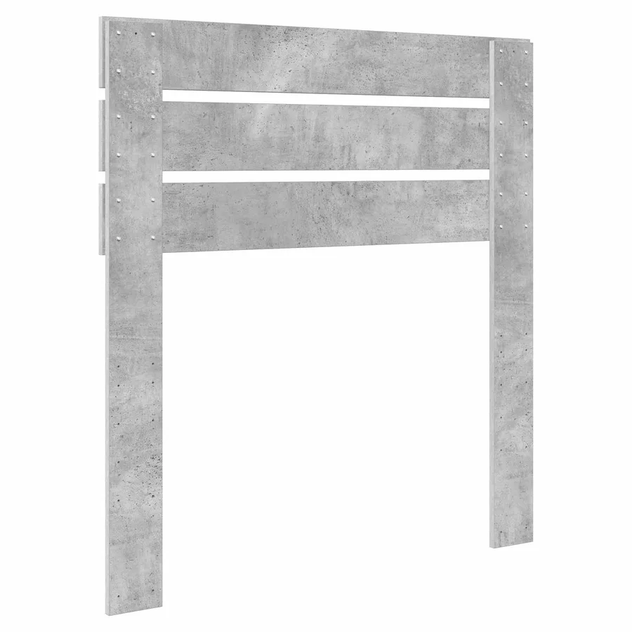 Tête de lit Gris béton Bois d'ingénierie - 6