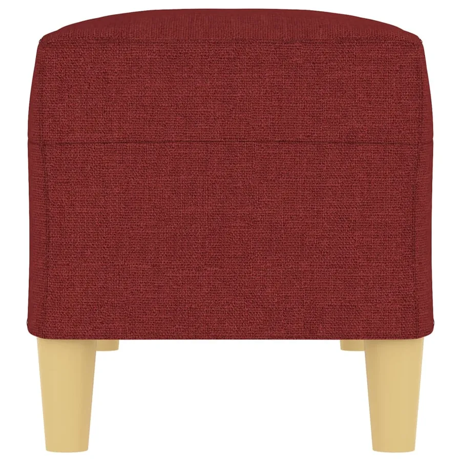 Banc Rouge bordeaux 100x35x41 cm Tissu - 4
