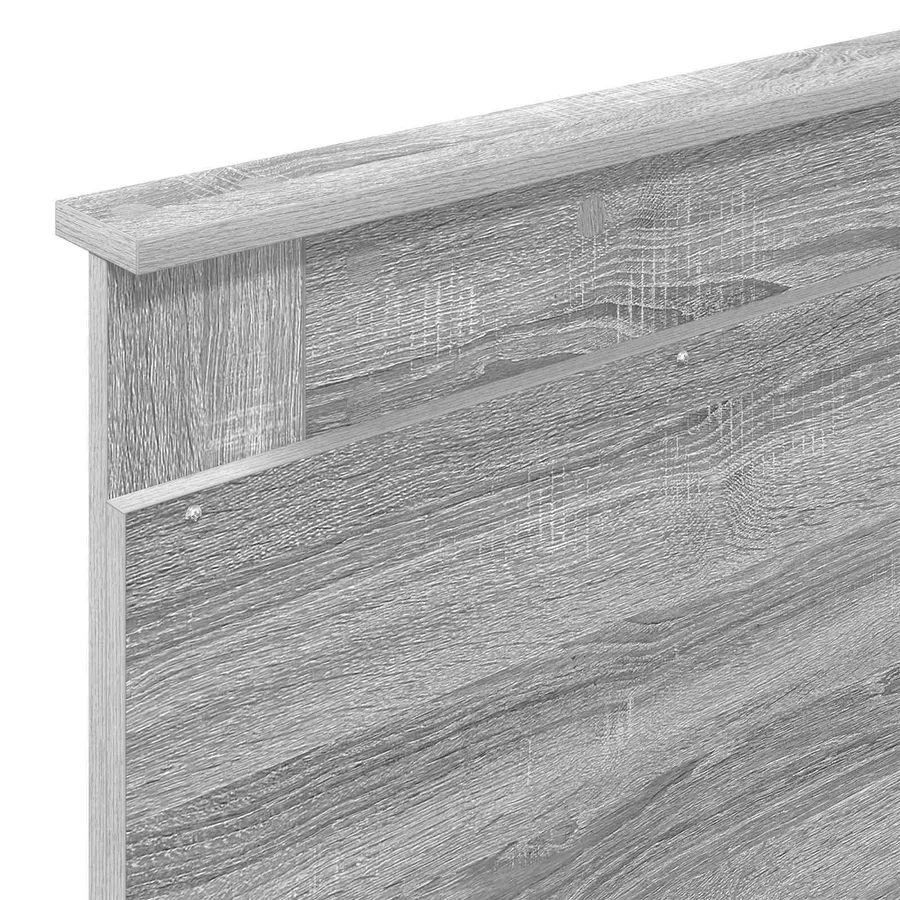 Cadre de lit Gris Sonoma 100 x 200 cm Pin massif - 11