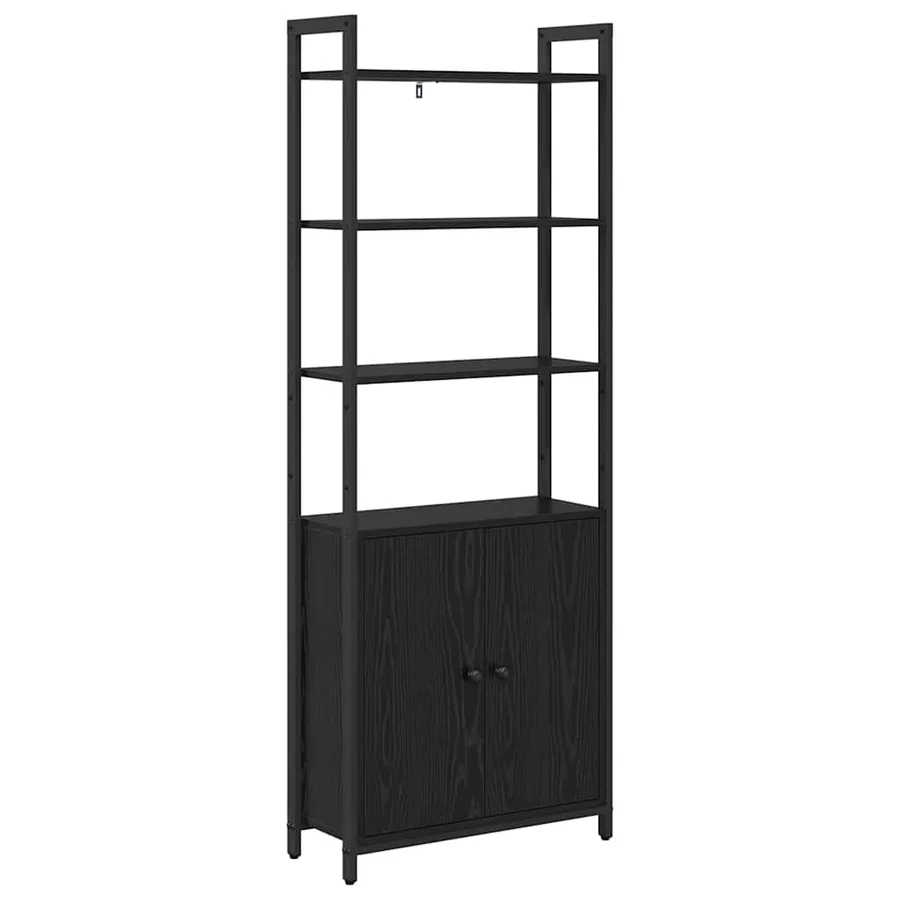 Bibliothèque Chêne noir 60 x 24 x 161 cm Bois d'ingénierie - 2