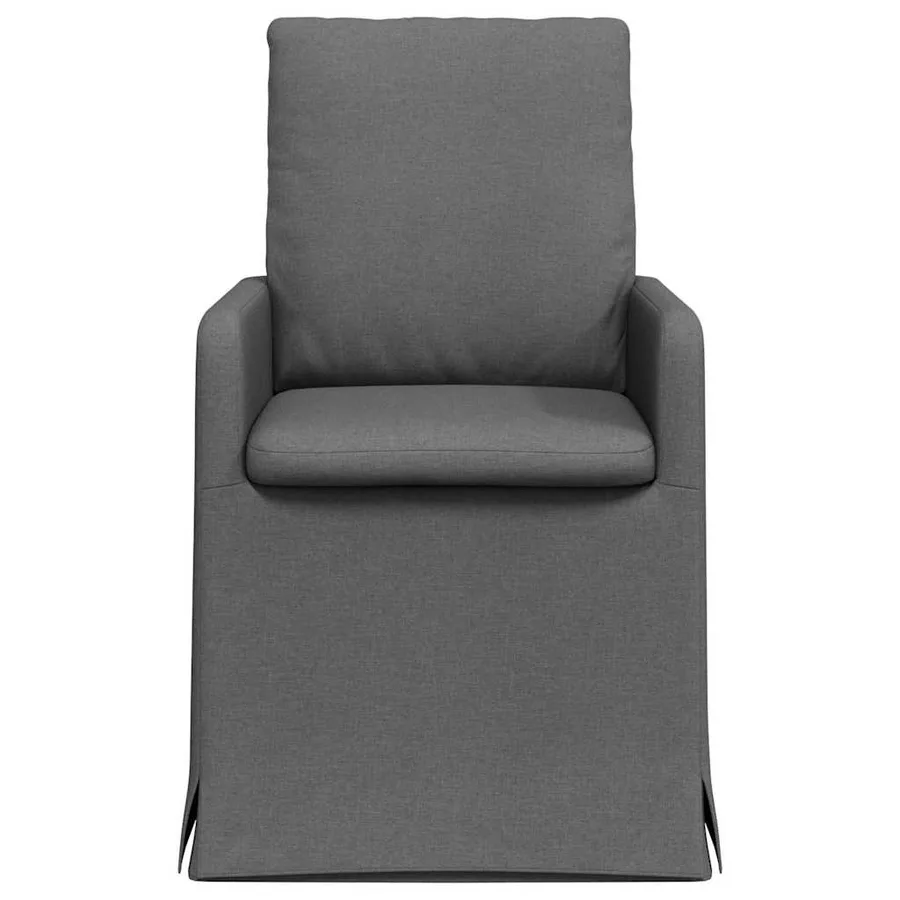 Chaises de salle à manger 2 pcs Gris foncé 57 x 67 x 98 cm - 4