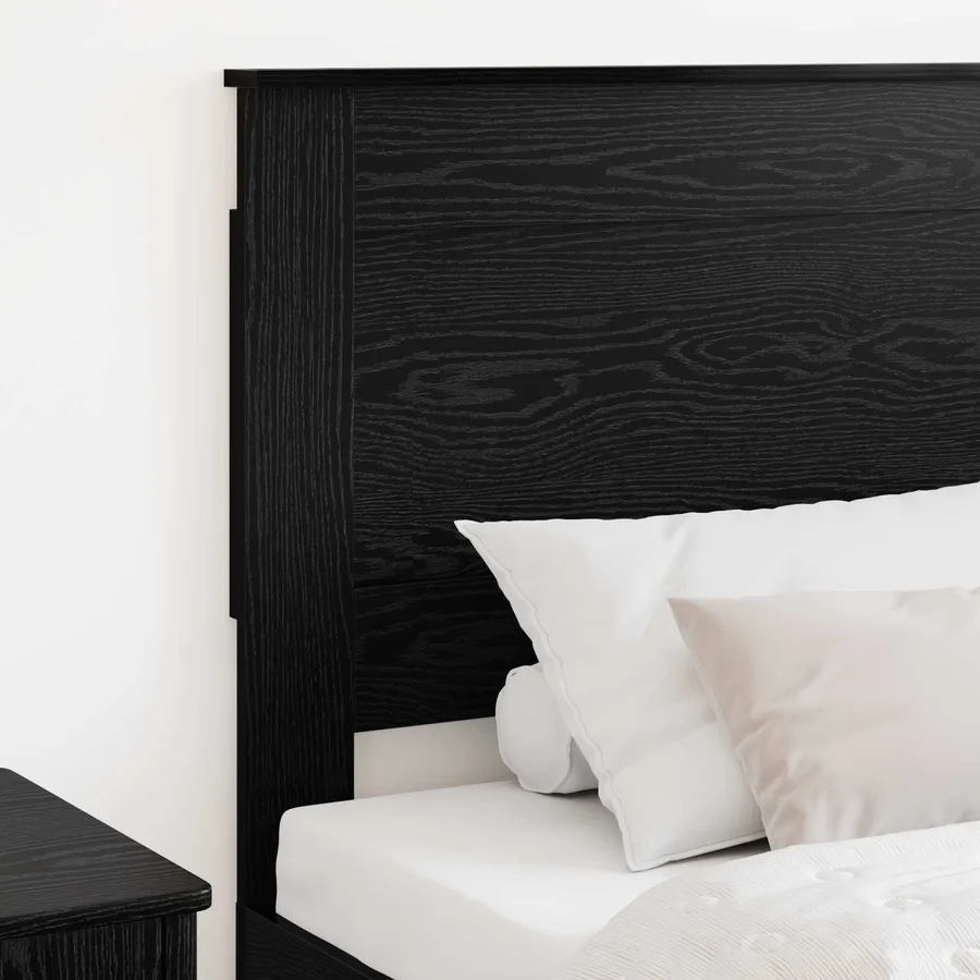 Tête de lit avec tête de lit Chêne noir 75 cm Bois d'ingénierie - 3