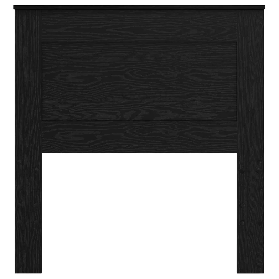 Tête de lit avec tête de lit Chêne noir 75 cm Bois d'ingénierie - 4