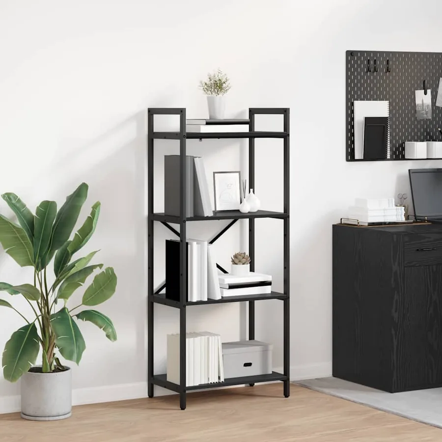 Étagère Chêne noir 56 x 34 x 133,5 cm Bois d'ingénierie