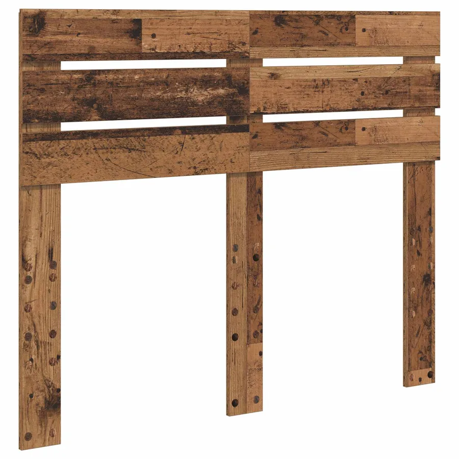 Cadre de lit Bois ancien 120 x 190 cm Pin massif - 6