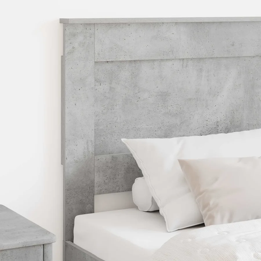 Tête de lit avec tête de lit Gris béton 75 cm Bois d'ingénierie - 3