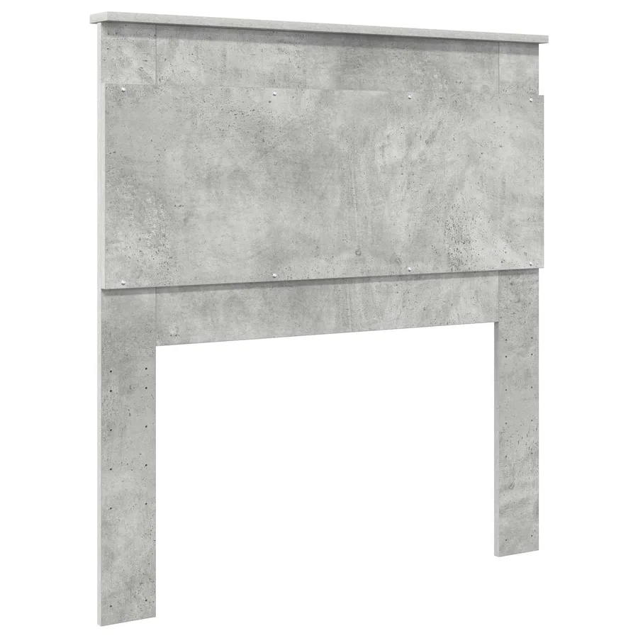 Tête de lit avec tête de lit Gris béton 75 cm Bois d'ingénierie - 6