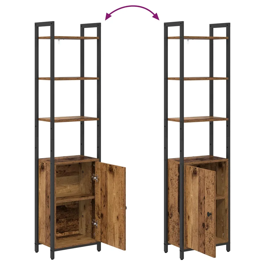 Bibliothèque Bois Ancien 40 x 24 x 161 cm Bois d'ingénierie - 11
