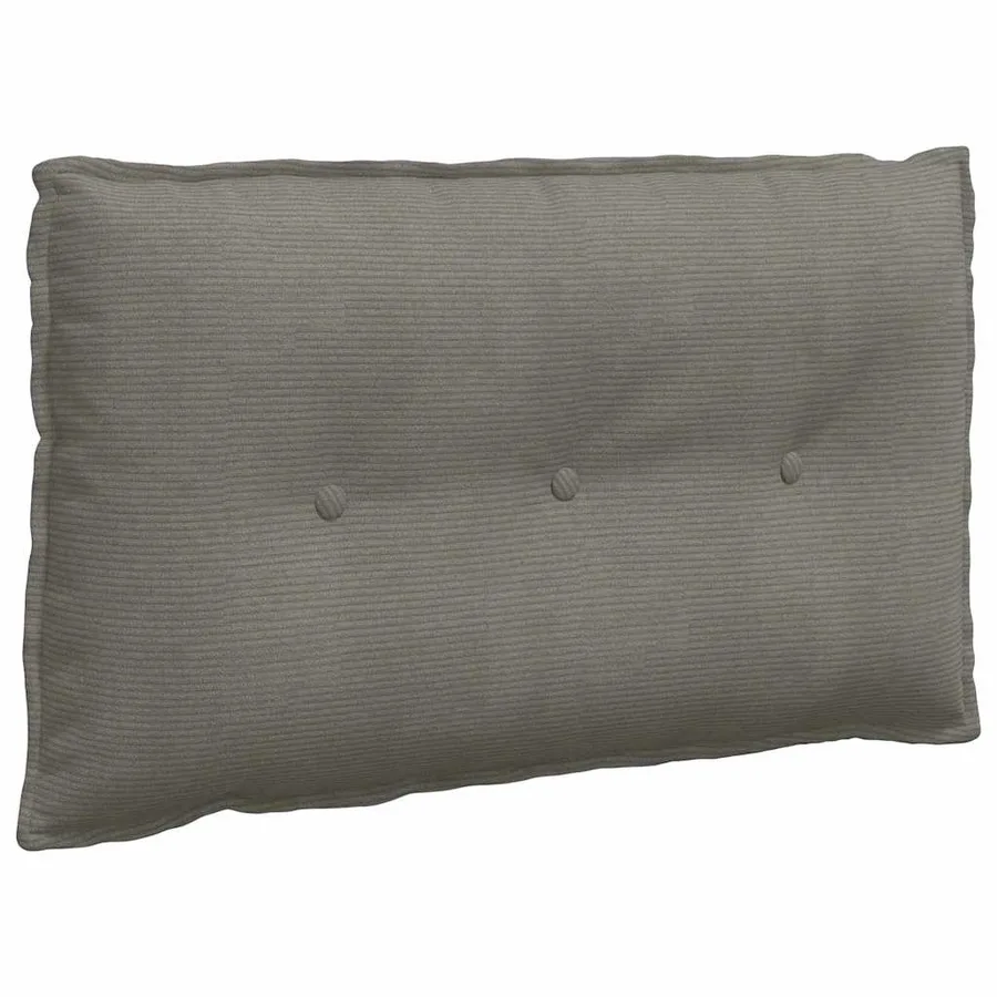 Coussin de Dos Gris clair 80 x 50 cm Tissu en velours côtelé - 2