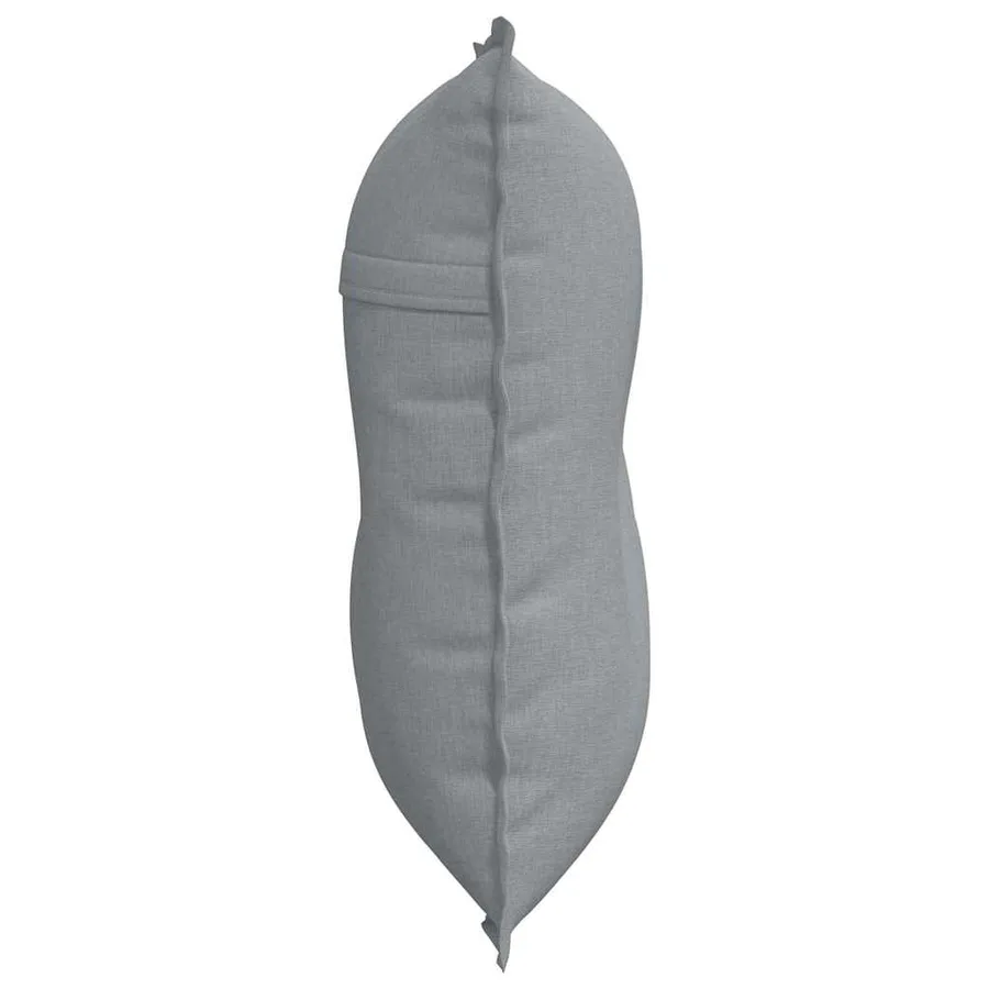 Coussin de Dos Gris clair 80 x 19 x 50 cm tissu - 6