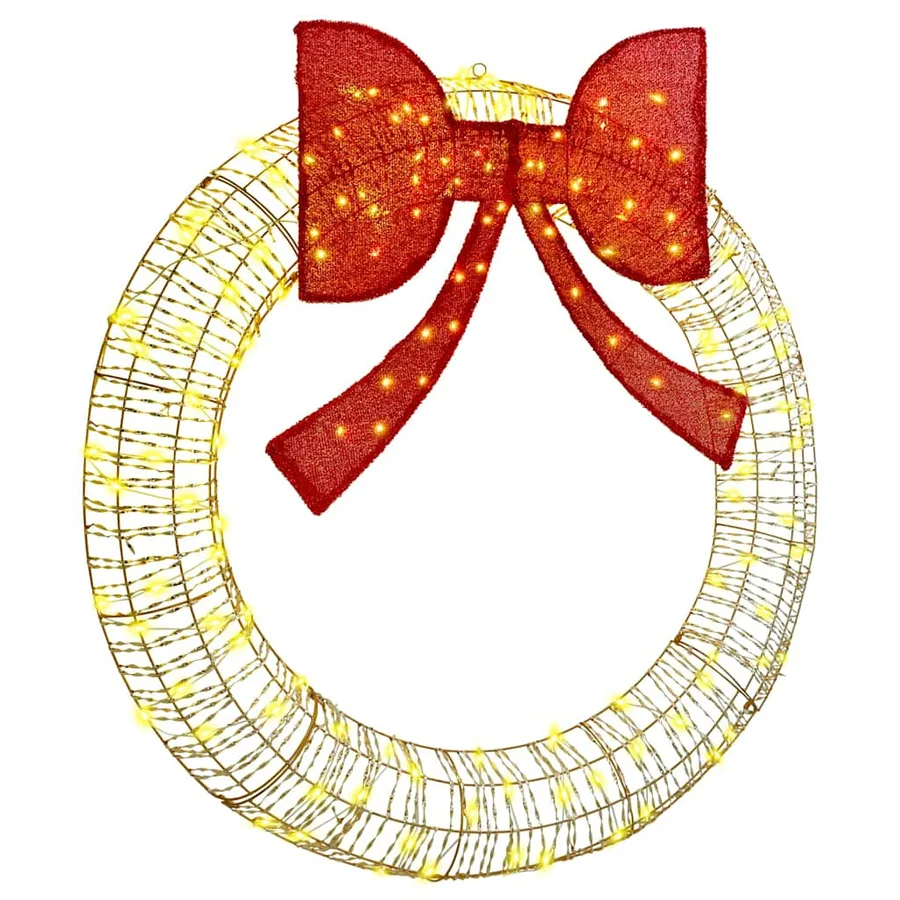 Couronne avec 150 LED Blanc chaud 121 x 121 x 10 cm PET - 2