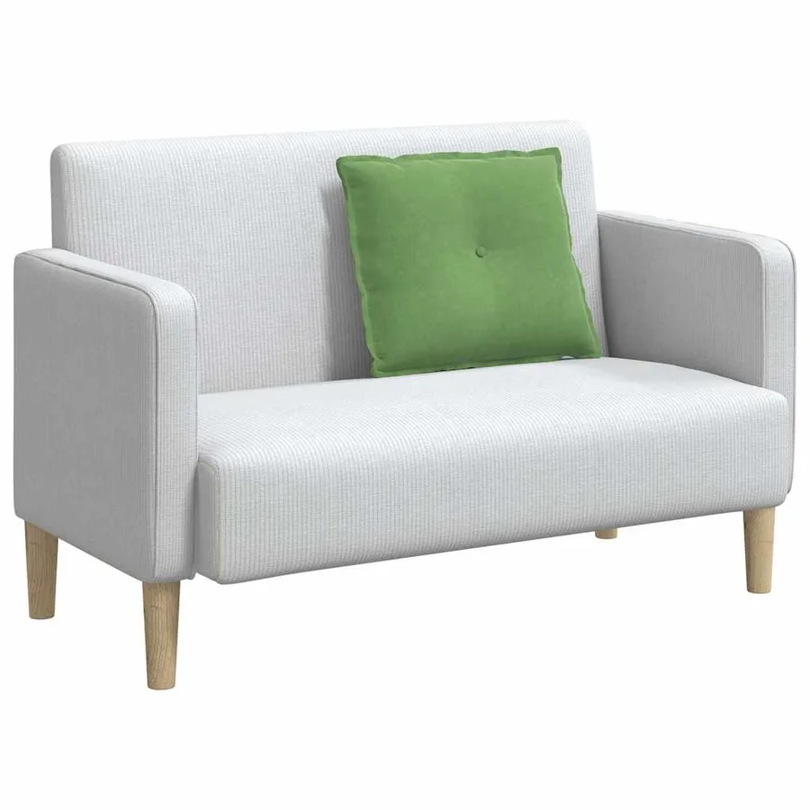 Coussin de Dos Vert clair 60 x 50 cm Tissu en velours côtelé - 3