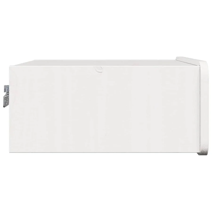 Table de chevet Blanc 39 x 34 x 16,5 cm Bois massif en pin - 7