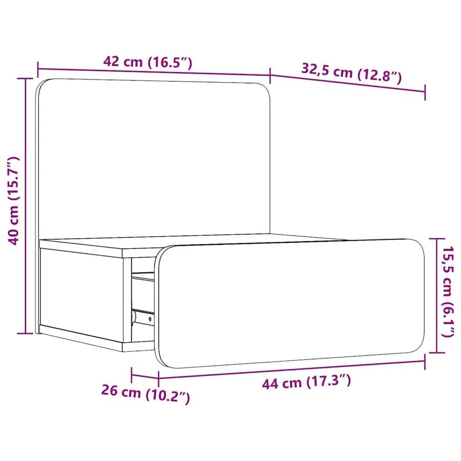 Table de chevet avec tiroir 2 pcs Blanc 44 x 32,5 x 40 cm - 13