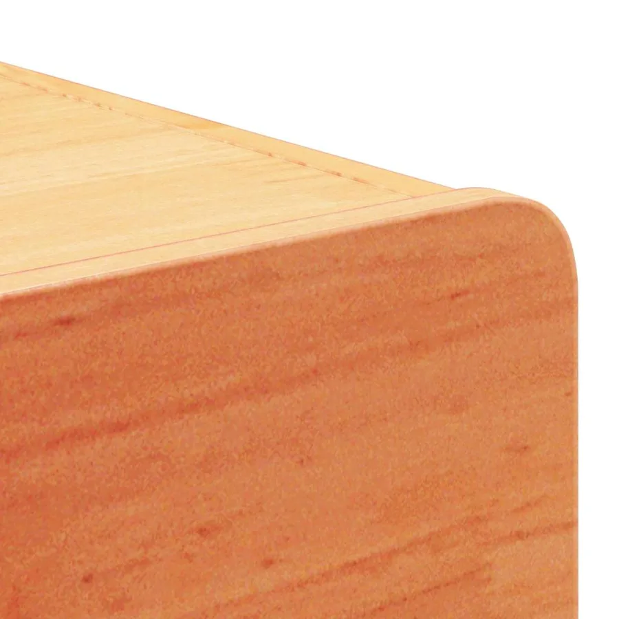 Table de chevet Brun cire 39 x 34 x 16,5 cm Bois massif en pin - 9