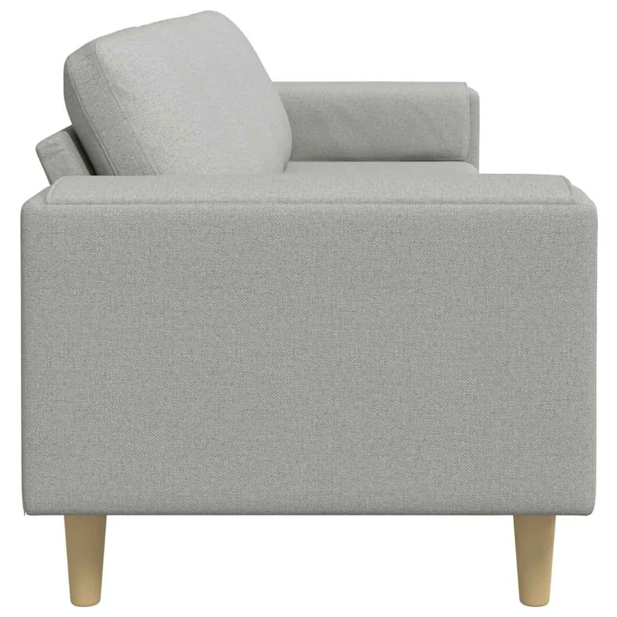 Canapé de salon Gris nuage 250 x 77 x 76 cm Polyester - 5