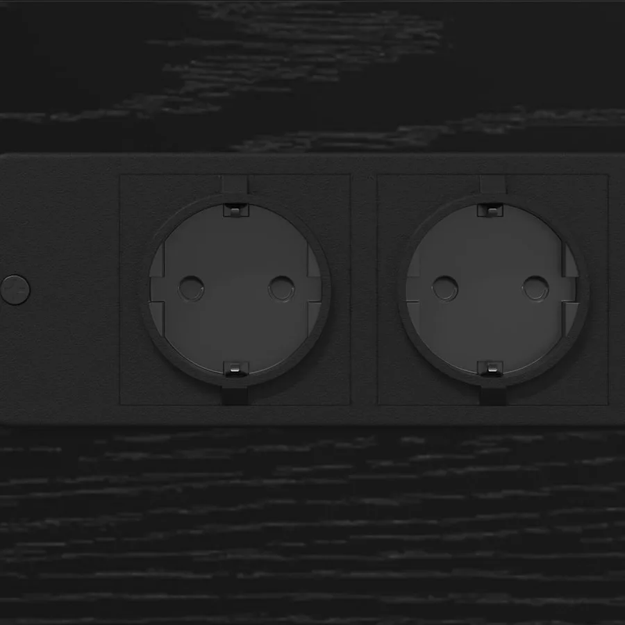 Cabinet de chevet Chêne noir 41,5 x 26 x 60,5 cm - 8