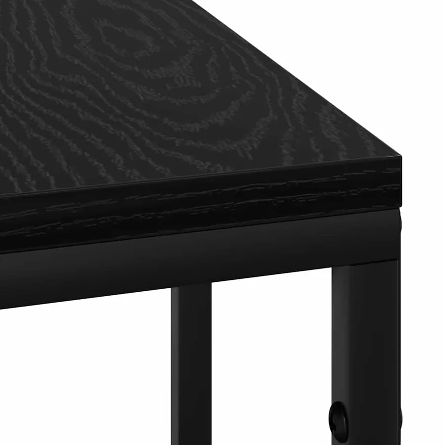 Cabinet de chevet Chêne noir 41,5 x 26 x 60,5 cm - 9