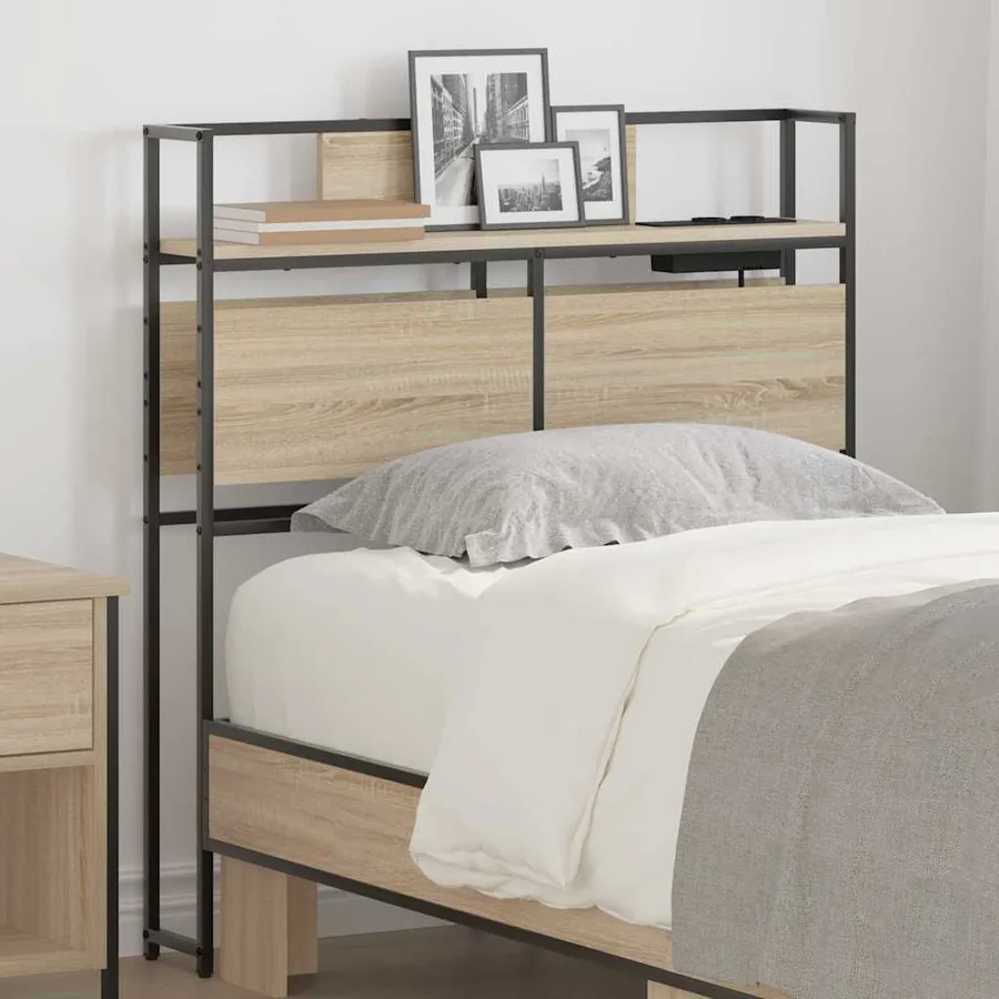 Tête de lit de rangement Chêne sonoma Bois d'ingénierie