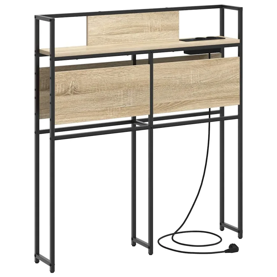 Tête de lit de rangement Chêne sonoma Bois d'ingénierie - 2