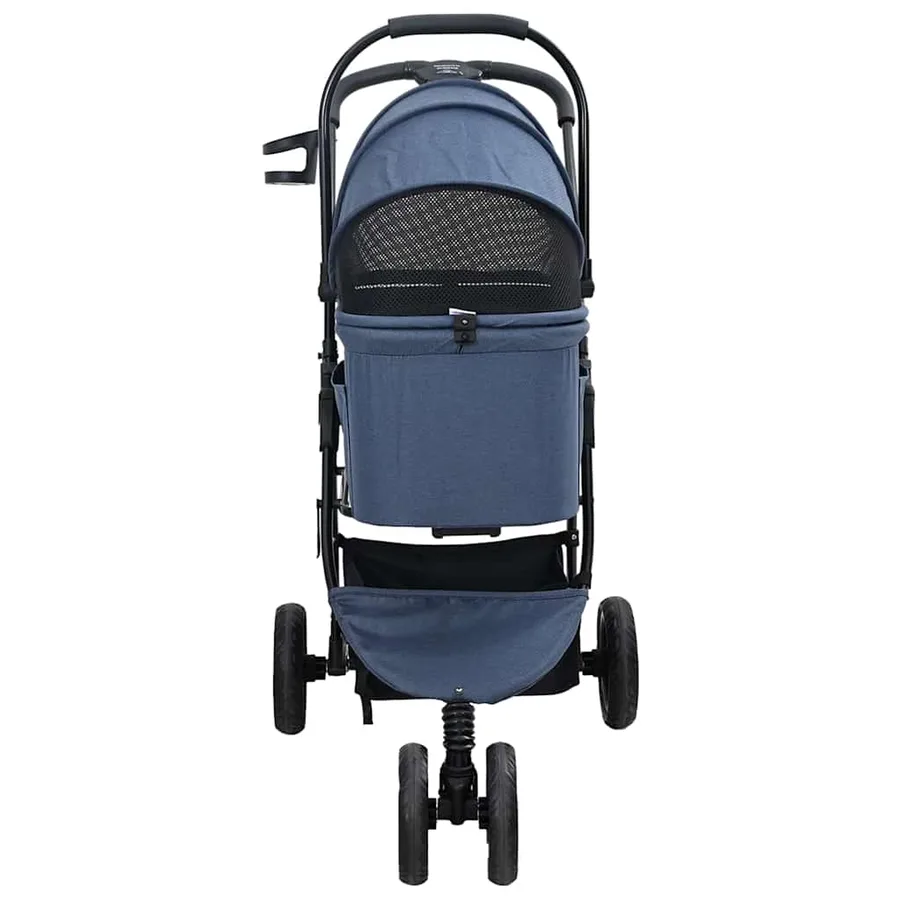 Poussette Pliante pour Animaux Bleu 78 x 54 x 101 cm Polyester - 7