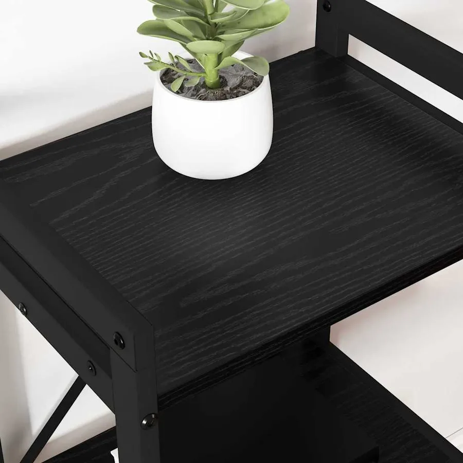 Étagère Chêne noir 40 x 30 x 50 cm Bois d'ingénierie - 4