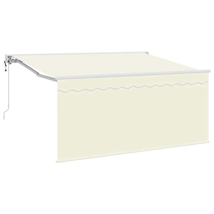 Auvent Rétractable Crème 300 x 200 cm Polyester et Aluminium - 2