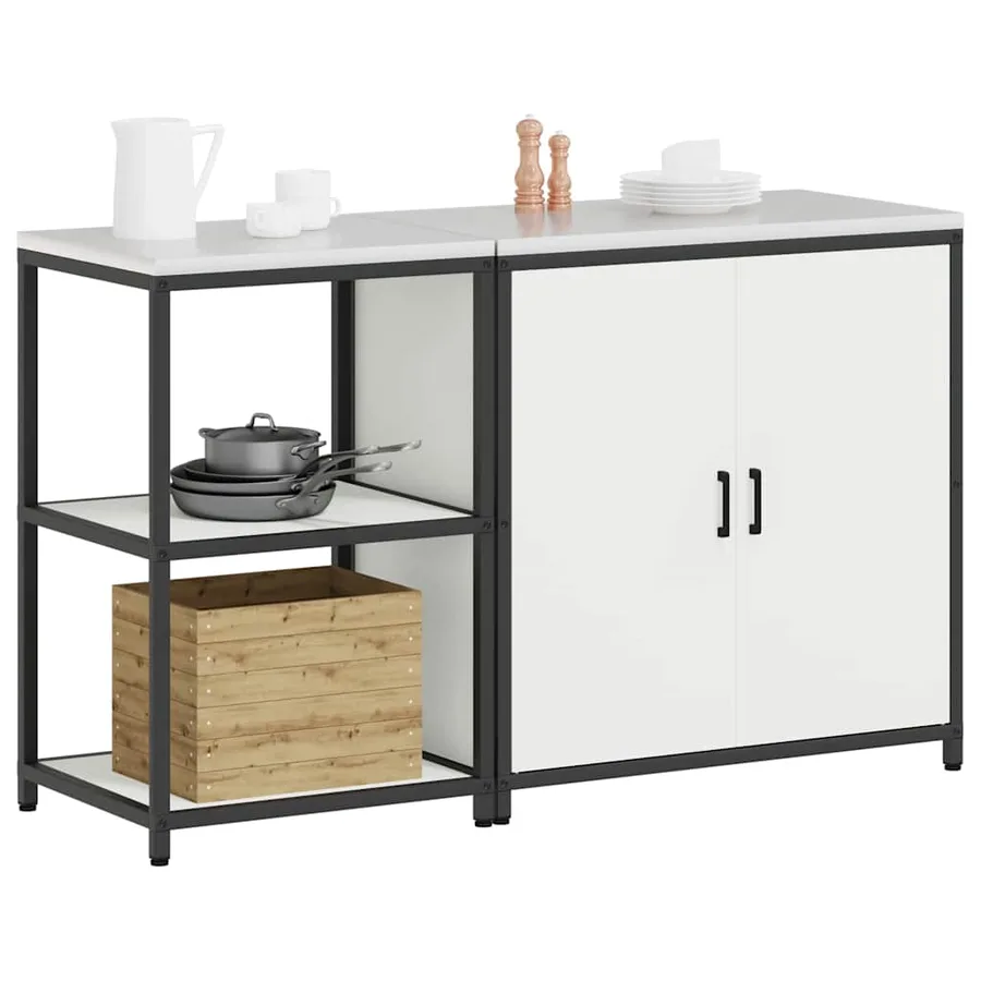 Ensemble de rangement cuisine HATTEM 2 pcs Blanc - 3