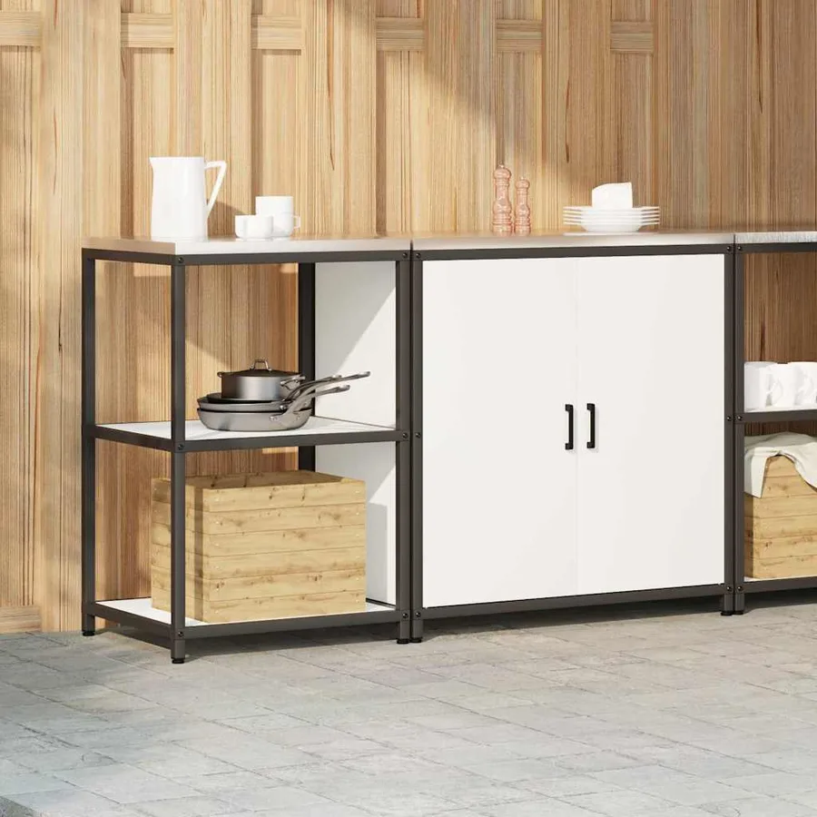 Ensemble de rangement cuisine HATTEM 2 pcs Blanc - 4