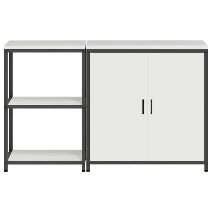 Ensemble de rangement cuisine HATTEM 2 pcs Blanc - 9
