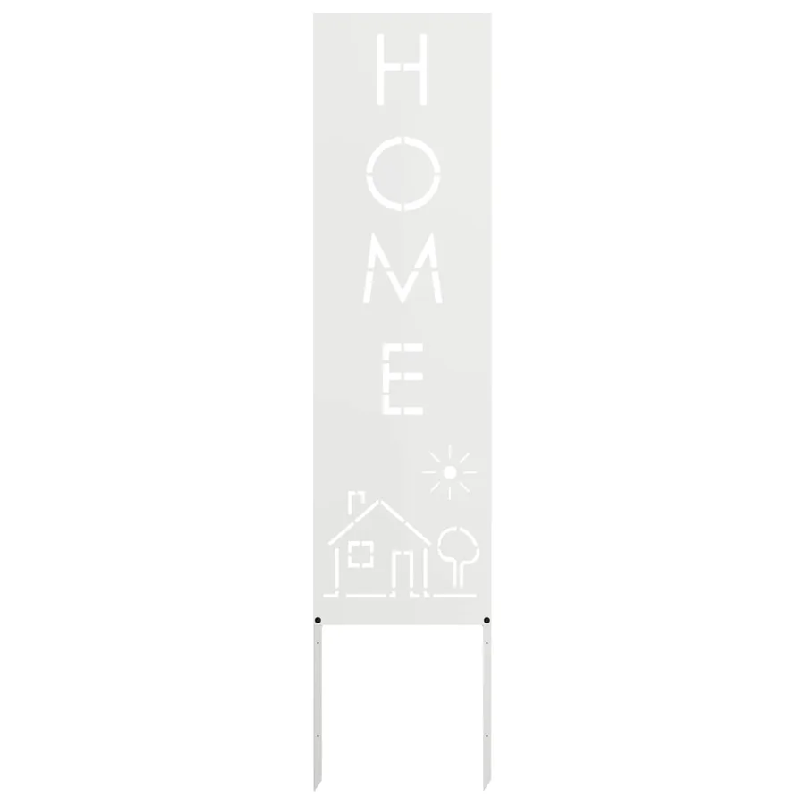 Écran de confidentialité de jardin Fretwork Blanc 32 x 140 cm - 2