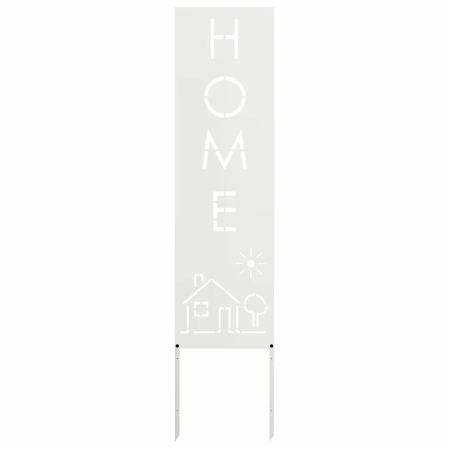 Écran de confidentialité de jardin Fretwork Blanc 32 x 140 cm - 4