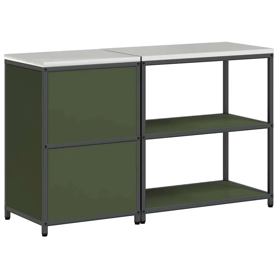 Ensemble de rangement cuisine HATTEM 2 pcs Vert olive - 11