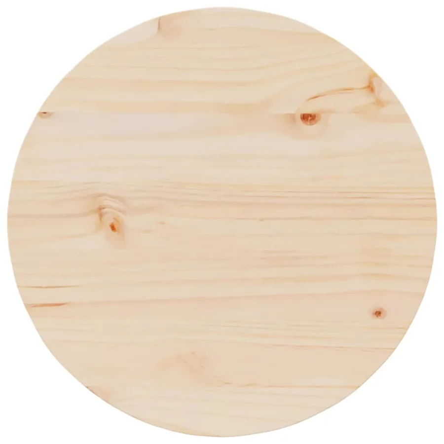 Table basse Naturel 50 x 50 x 35 cm Bois massif en pin - 9