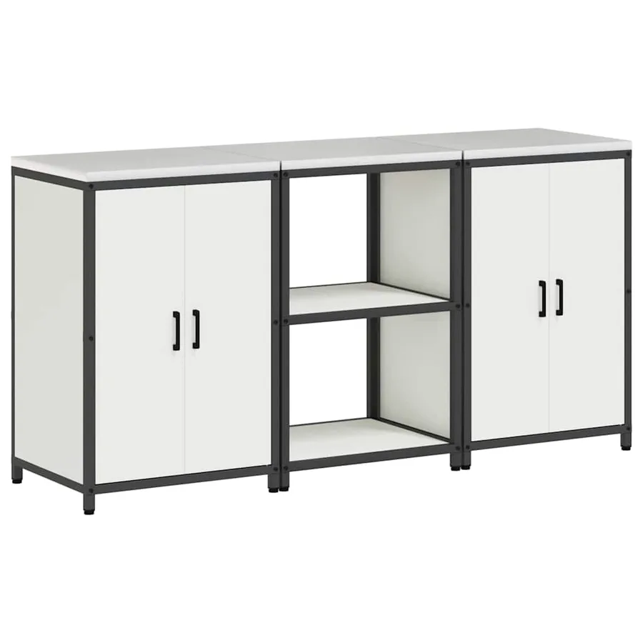 Ensemble de rangement cuisine HATTEM 3 pcs Blanc - 2