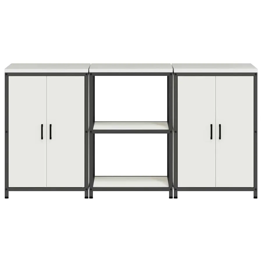 Ensemble de rangement cuisine HATTEM 3 pcs Blanc - 9