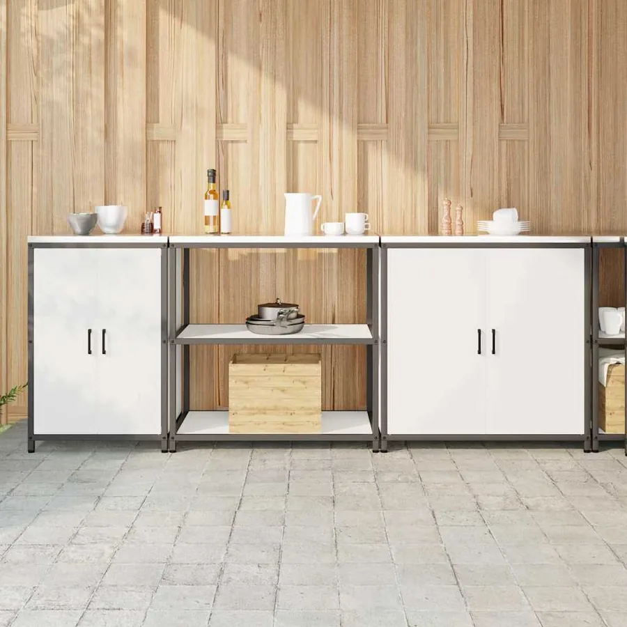 Ensemble de rangement cuisine HATTEM 3 pcs Blanc