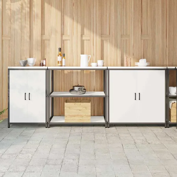 Ensemble de rangement cuisine HATTEM 3 pcs Blanc